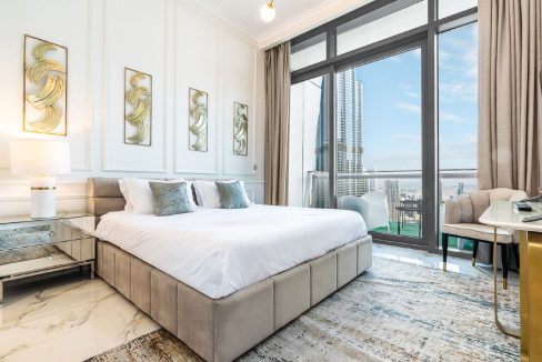 3BR + Maid | Burj Khalifa View | High Floor-14
