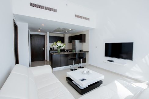 1BR with Full Marina View | Bay Central Tower-12