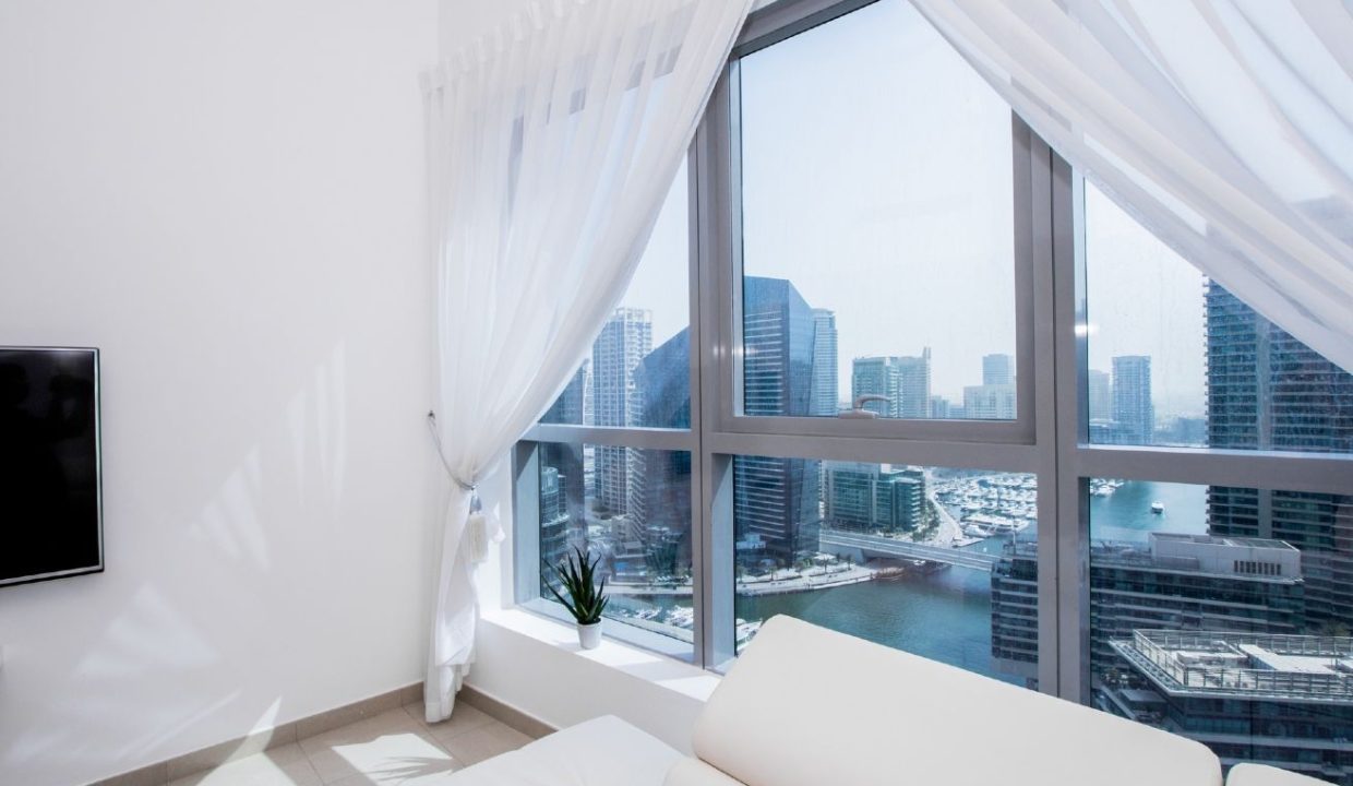 1BR with Full Marina View | Bay Central Tower-14