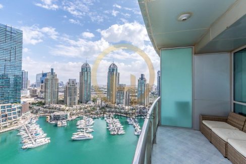 Huge Balcony |Marina View |Furnished | 1BR-15