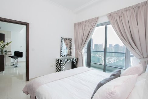 1BR with Full Marina View | Bay Central Tower-3