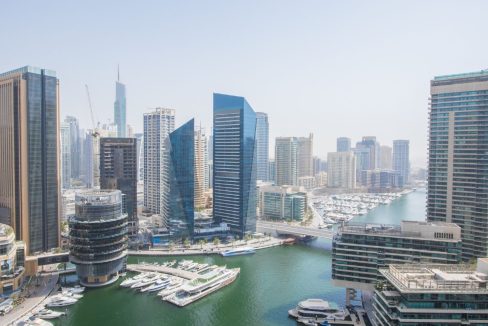 1BR with Full Marina View | Bay Central Tower-7