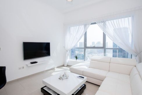 1BR with Full Marina View | Bay Central Tower-9