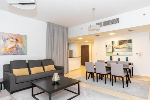 Large 1 Bed Apartment in Shams include the bills-12