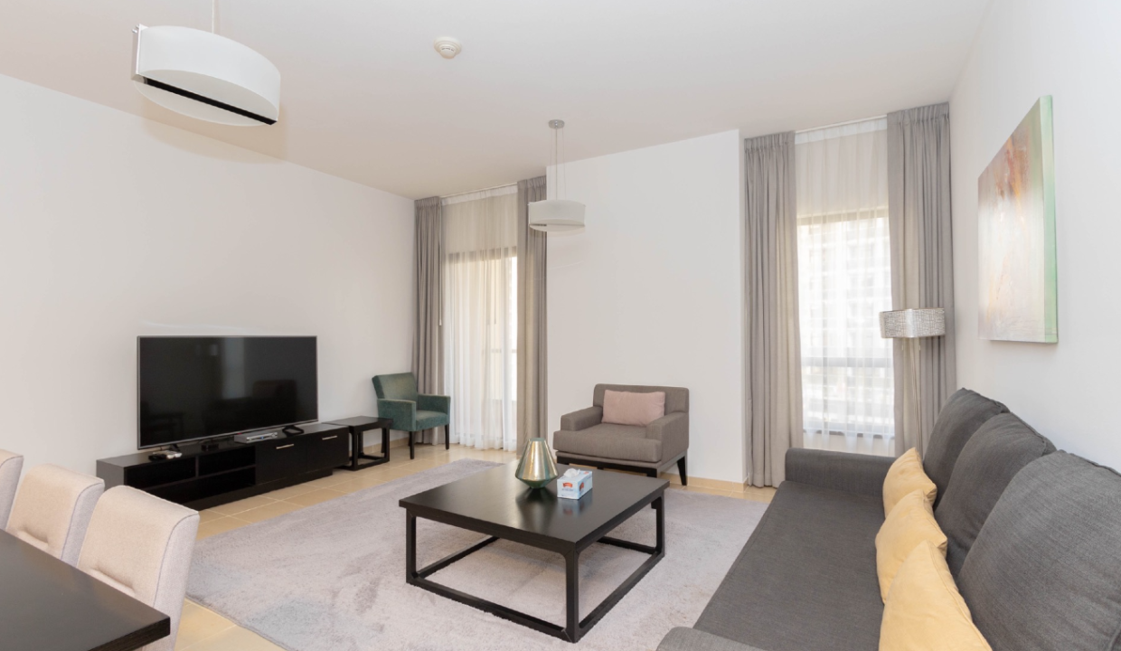 Large 1 Bed Apartment in Shams include the bills-5