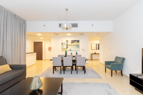 Large 1 Bed Apartment in Shams include the bills-7