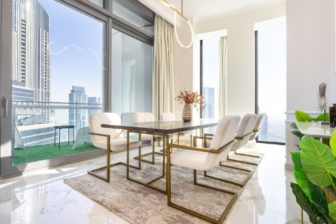 3BR + Maid | Burj Khalifa View | High Floor-17