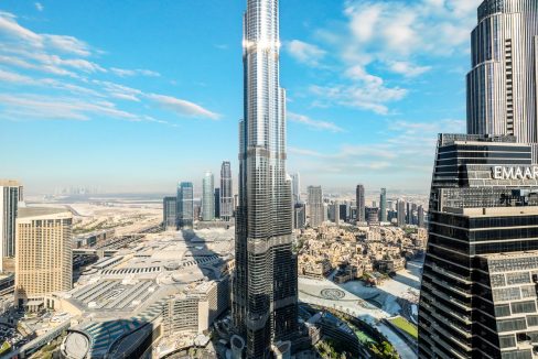 3BR + Maid | Burj Khalifa View | High Floor-9