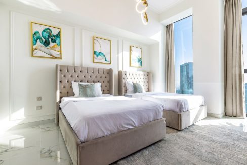 3BR + Maid | Burj Khalifa View | High Floor-10