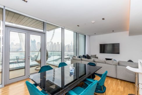 3 BR + M | Sea & Ain Dubai  View | Furnished-7
