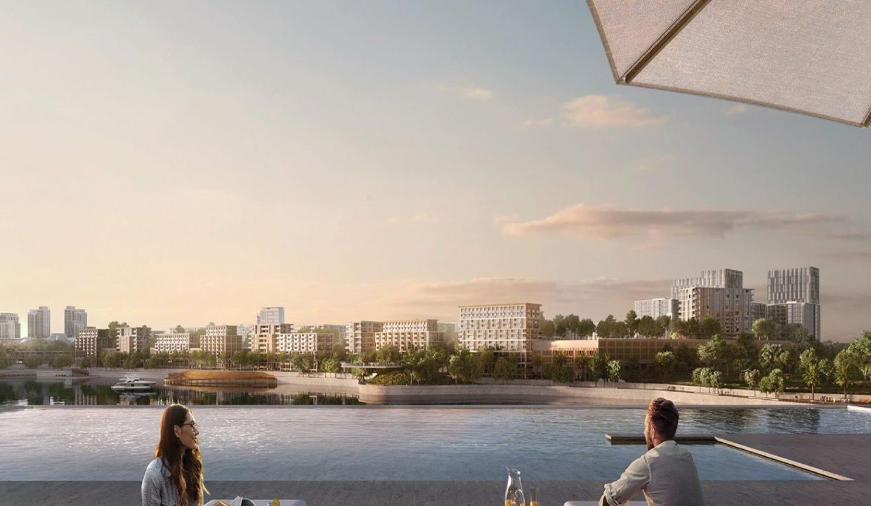 Spacious 2BR Front water View in Creek Waters 2-17