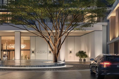 Spacious 2BR Front water View in Creek Waters 2-25