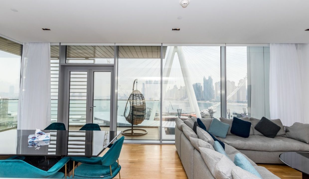 3 BR + M | Sea & Ain Dubai  View | Furnished-1