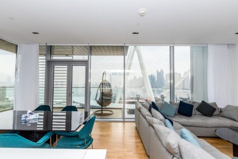 3 BR + M | Sea & Ain Dubai  View | Furnished-1