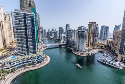Spacious 1BR | Full Marina View | Bay Central-13