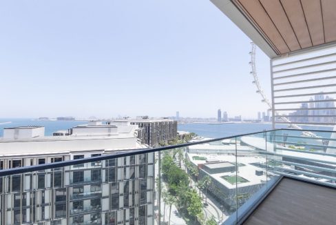 Elegant 3BR+Maid | Panoramic Sea & Ain Dubai View-17