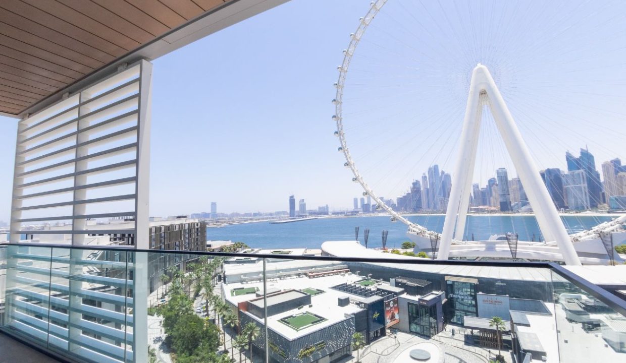 Elegant 3BR+Maid | Panoramic Sea & Ain Dubai View-18