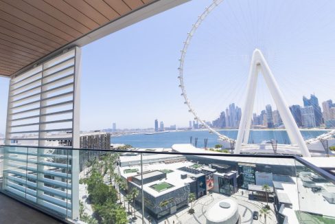 Elegant 3BR+Maid | Panoramic Sea & Ain Dubai View-18
