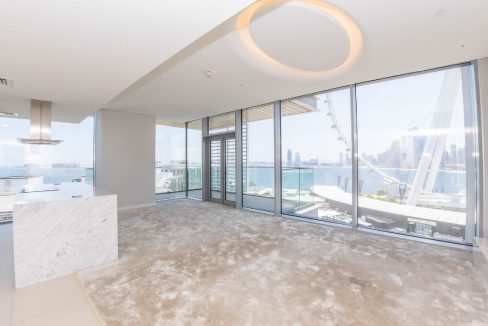Elegant 3BR+Maid | Panoramic Sea & Ain Dubai View-1