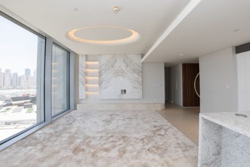 Elegant 3BR+Maid | Panoramic Sea & Ain Dubai View-4