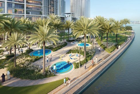 Spacious 2BR Front water View in Creek Waters 2-4