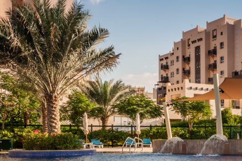 1BD Furnished Pool View Apartment for Rent Remraam-2