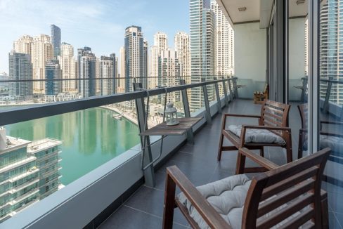 Fully Furnished 2-BR with Full Marina View-16