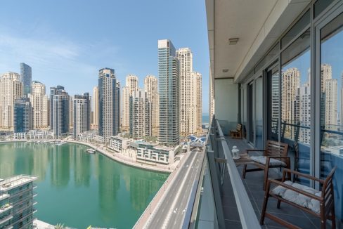 Fully Furnished 2-BR with Full Marina View-17