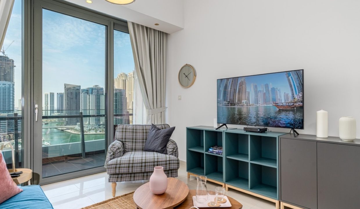 Fully Furnished 2-BR with Full Marina View-25