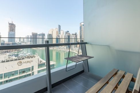 Fully Furnished 2-BR with Full Marina View-7