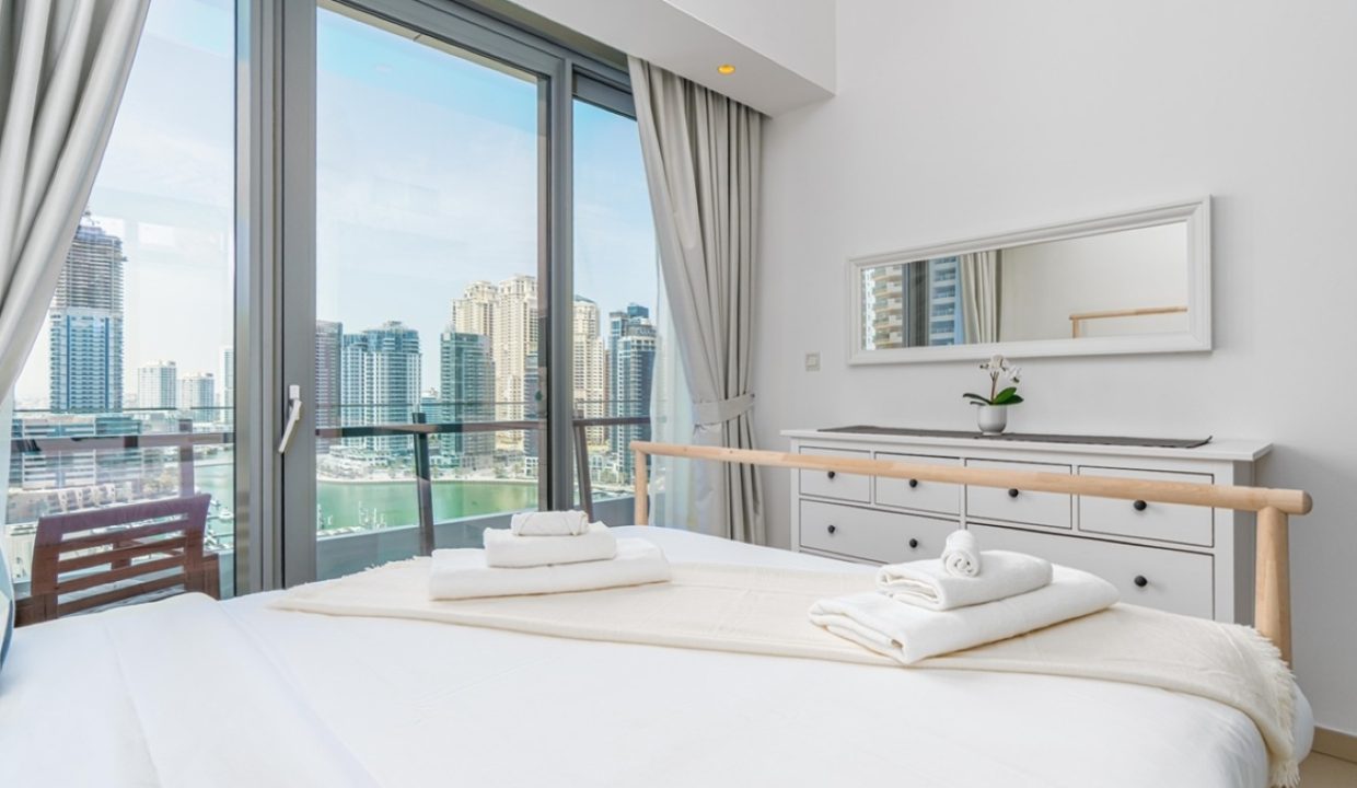 Fully Furnished 2-BR with Full Marina View-10