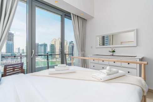 Fully Furnished 2-BR with Full Marina View-10