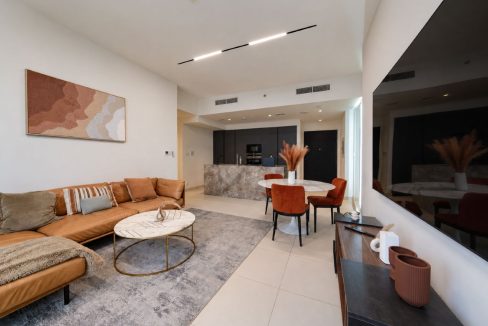 Upgraded Furnished 3BR + Maid | Burj Crown-2
