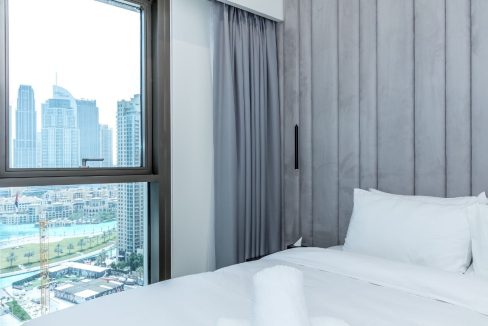 Upgraded Furnished 3BR + Maid | Burj Crown-12