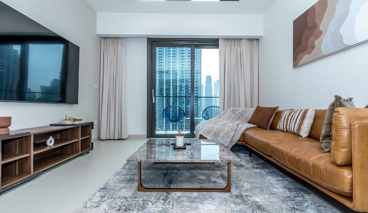 Upgraded Furnished 3BR + Maid | Burj Crown-1