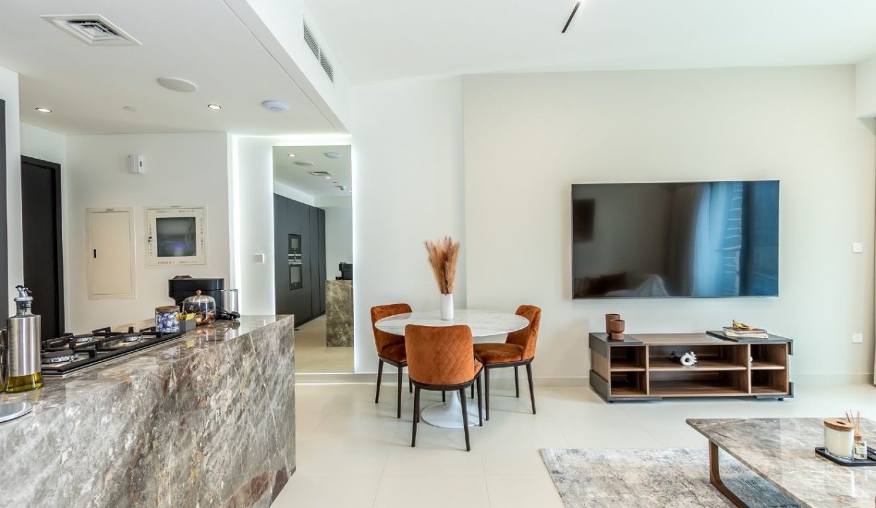 Upgraded Furnished 3BR + Maid | Burj Crown-5